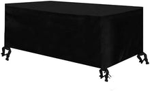 Osarke Copritavolo da Giardino Telo Copertura per Giardino Mobili Tabella Impermeabile Nero 170 x 94 x 70cm