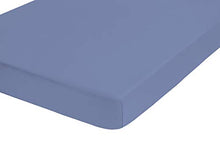 Biberna 0012344 Lenzuolo Frottee-Stretch (Altezza Materasso max. 22 cm) 1X 90X190 cm > 100X200 cm, Blu