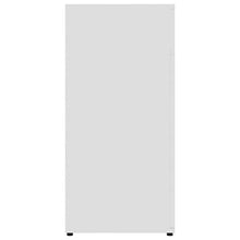 XHCP Credenza, Comodino, Comodino, cassettiera per la casa Soggiorno Camera da Letto Bianco Lucido 80x36x75 cm truciolare