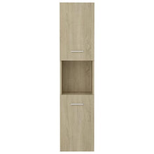 vidaXL Armadio da Bagno Rovere Sonoma 30x30x130 cm in Truciolato