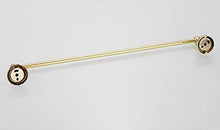 ZLININ Y-longhair Mensola Bagno Europeo In Ottone Retrò Oro Portasciugamani Singolo Pole Hardware Accessori Da Bagno