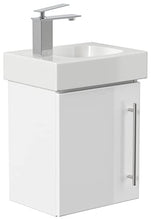 emotion ICONXS38CMLINKS000101DE - Lavabo con mobiletto, in Legno Bianco Lucido, 38 x 41 x 28 cm