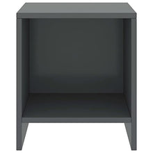vidaXL Comodino Grigio Scuro 35x30x40 cm in Legno Massello di Pino