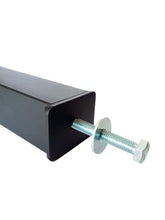 Générique PL150NC30 - Gambe per letto/rete X4, in metallo, diametro 30, altezza: 15 cm, colore: Nero