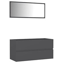 vidaXL Set Mobili da Bagno 2 pz Rovere Sonoma in Legno Multistrato