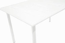 giordano shop Set Tavolo e 4 Sedie da Giardino in Alluminio Alzira Bianco