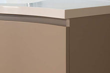 OrionShop Mobile Bagno Sospeso NILA da 100cm Tortora Opaco con Lavabo Specchio e Lampada LED Inclusi