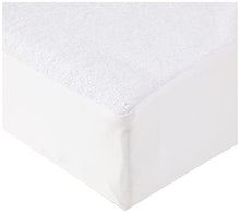 Amazon Basics - Protezione impermeabile per materasso, in spugna Asciugamani 90 x 190 cm bianco