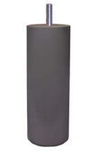 MARGOT 3700527831480 Cilindro Chameleon Set di 4 gambe per letto in legno grigio talpa Altezza 15 cm