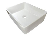 1 lavabo rettangolare in ceramica 48 x 37 x 13,5 cm.