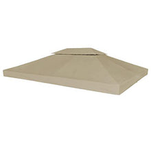 Tidyard- Copertura Gazebo, Copertura Superiore per Gazebo a 2 Strati 310g/m² 4x3m Talpa