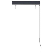 vidaXL - Tenda avvolgibile per esterni, 80 x 250 cm, arancione e marrone