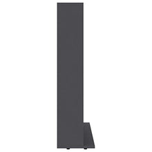 Tidyard Armadio Porta CD/Dvd con Scomparti Aperti, Armadio per Casa e Ufficio, Armadio in Truciolato 102x16x89,5 cm