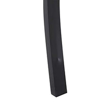 Outsunny Panchina da Giardino Design Floreale Ergonomica con Braccioli per 2 Persone Metallo Nero, 128x50x91 cm