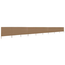 UnfadeMemory Paravento a 9 Pannelli Schermi Divisori e Protettivi per Giardino in Tessuto 1200x120 cm Grigio Talpa