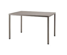 GBSHOP Tavolo Summer 120x80 cm H 75 cm in Acciaio Verniciato per Esterno (Tortora)