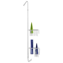 kowald Design Cesto portaoggetti per doccia da appendere colore cromato | XL | 69x23x12 cm