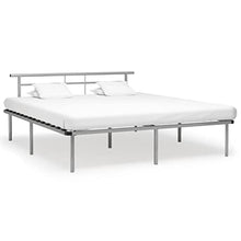 vidaXL Giroletto Grigio in Metallo 180x200 cm