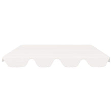 Tidyard Baldacchino di Ricambio per Dondolo Giardino Copertura di Ricambio Universale per Dondolo a 3 Posti 192x147 cm Rivestimento di Ricambio per tettuccio Parasole Colore Bianco