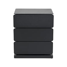 Spinder Design ST620-22 Comò, Acciaio, Nero, 26 x 37 x 54,5cm