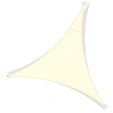 JYYnet Vela Ombreggiante, Vela Parasole Triangolare Tenda a Vela Impermeabile Protezione Raggi UV Vela Tenda per Giardino Terrazza Campeggio (3×3×3m, Crema)