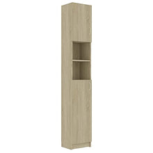 vidaXL Armadio da Bagno Rovere Sonoma 32x25,5x190 cm in Truciolato