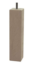 MEGALUXFRANCE - Set di 10 piedi per letto, mobili, divani, quadrati in legno di faggio massiccio, 46 x 46 x 200 mm