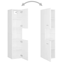 vidaXL Armadio da Bagno Bianco 30x30x130 cm in Truciolato