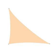 SRTUVDQ Tenda A Vela Triangolo Rettangolo Protezione Raggi UV, Vela Ombraggiante Resistente E Traspirante per Giardino Balcone Terrazza,Beige,3X4X5m