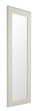 MO.WA Specchio Parete Bianco 50x145, stile shabby, specchiera lunga muro parete, made in Italy