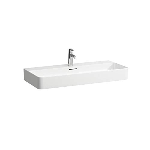 Laufen Lavabo Mobile Val, 3 Fori per Rubinetto, con sfioratore, 950x420, Bianco, colorazione: Bianco Opaco - H8102877571081