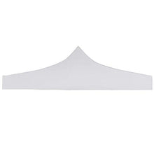 Festnight Tetto per Tendone da Festa Tendone di Ricambio Protezione Solare Copertura Gazebo 3x3 m Bianco Impermeabile Pieghevole Tendone