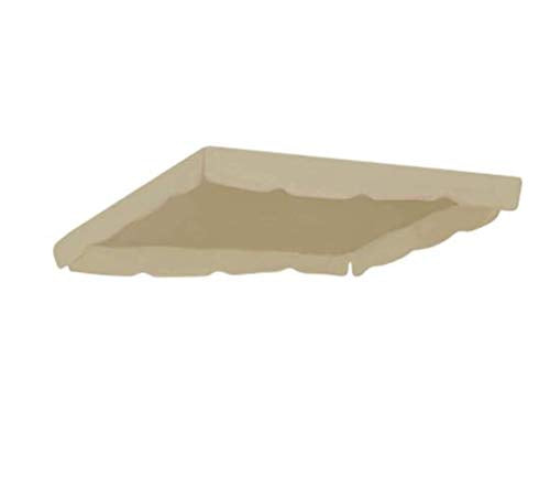 Copertura Superiore Impermeabile di Ricambio per Baldacchino Altalena per Giardino Cortile Sedia Altalena per Esterni Amaca Sedia Altalena Tendalino(Color:Bianca)