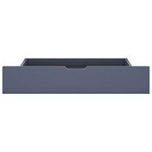 FAMIROSA Giroletto con 2 Cassetti Grigio in Massello di Pino 100x200 cm-0703