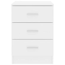 Festnight Comodini Bianco Lucido in Truciolato 38x35x65 cm 2 pz