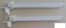 Paràtempotest Coppia braccetti da 50 60 70 cm in Alluminio Colore Bianco (50 cm)