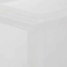Iris Ohyama Cassetto di stoccaggio, 40 L, fronte trasparente, impilabile, camera da letto, soggiorno, ufficio - Maxi Drawer Maxi Drawer L - Bianco , Trasparente