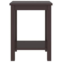 vidaXL Comodino Marrone Scuro 35x30x47 cm in Legno Massello di Pino