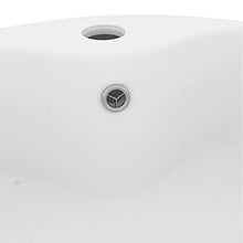 vidaXL Lavandino con Troppopieno Lavello per Bagno Lavabo per Toilette Sanitari Prodotti per Bagno Vaschetta Bianco Opaco 36x13 cm in Ceramica