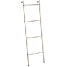 mDesign Elegante Scala a pioli da appoggio per Il Bagno – Moderno Porta Asciugamani Bagno in Metallo con 4 Ripiani – Porta salviette Bagno per Asciugamani, Vestiti o giornali – Beige