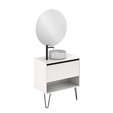 Amizuva Yoko Top Mobile Bagno, Legno, Bianco, 80 cm