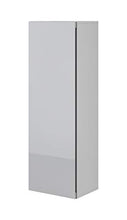 E-Com - Armadio Alto Fay - 120 cm - Bianco/Grigio