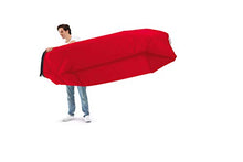 Fatboy® Lamzac O Blu | Poltrona ad Aria Blu | Divano/Sacca/Letto Gonfiabile Portatile | 110 x 103 x 62 cm