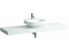 Laufen Case Piano lavabo, Foro Centrale 80x1580x520, colorazione: Neve (Bianco Opaco) - H4051510754631