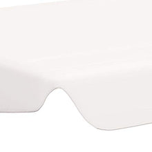 Tidyard Baldacchino di Ricambio per Dondolo da Giardino 226x186 cm Crema/Giallo/Arancione/Rosso Vino/Marrone/Bianco,Tetto per Dondolo da Giardino per Esterno
