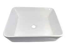 1 lavabo in ceramica rettangolare da bagno 48 cm L 37 cm B