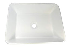 1 lavabo rettangolare in ceramica 48 x 37 x 13,5 cm.