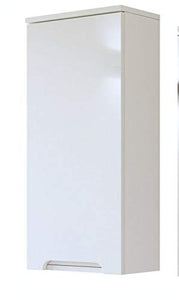 NAKA24 - Set mobili da Bagno Galaxy 80 con lavabo in Ceramica a LED, spedizione Rapida (Set Completo di mobili da Bagno + armadietto Alto, Bianco Lucido/Rovere Opaco)