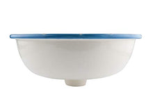Aqua Azul – Lavabo da incasso dipinto a mano – Cerames | Lavabo da incasso 43 x 13 cm | Lavabo per bagno, WC, bagno degli ospiti