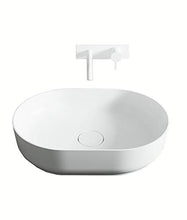 Lavabo d'appoggio in luxolid 60x42 cm - horizon medium